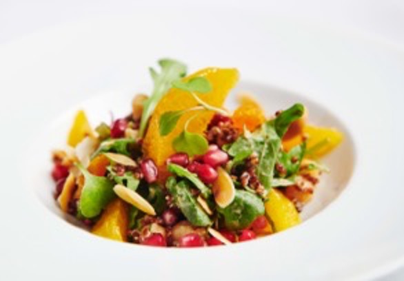 Quinoa & Arugula Salad with Mustard-Date Dressing